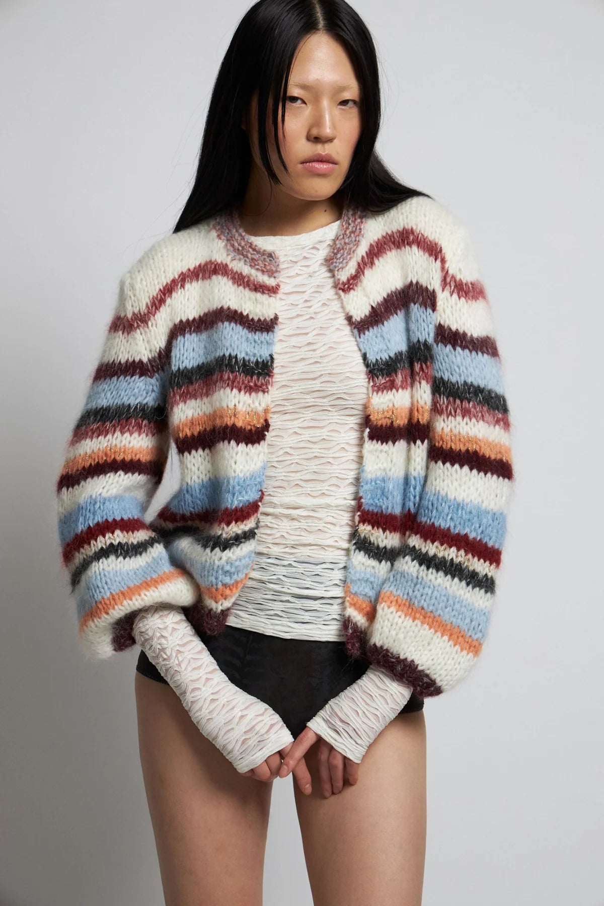 GABI Knitted Cardigan 902 CHALK MULTI