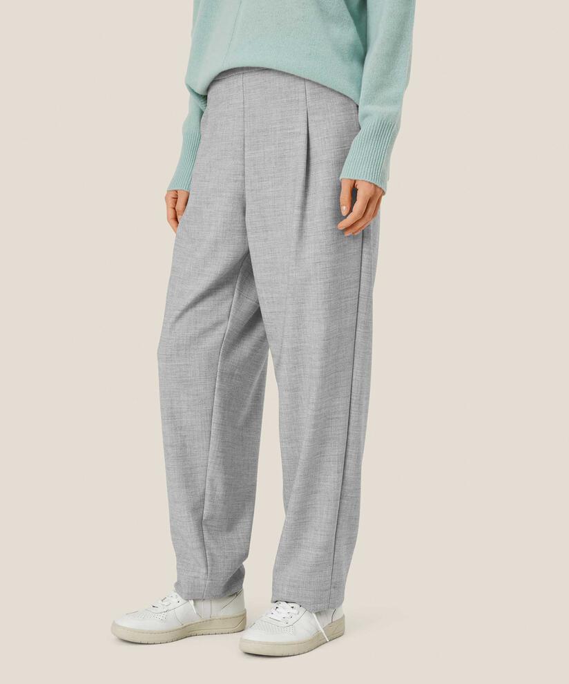 MaParker Trouser Light Grey Melange