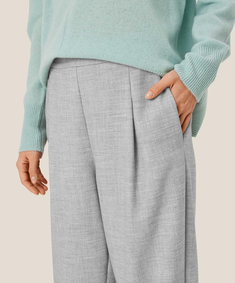 MaParker Trouser Light Grey Melange