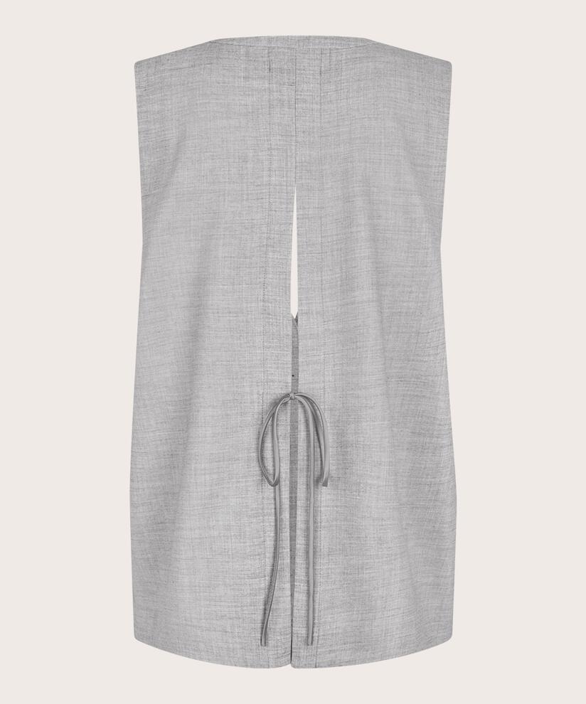 MaJernesta Waistcoat Light Grey Melange