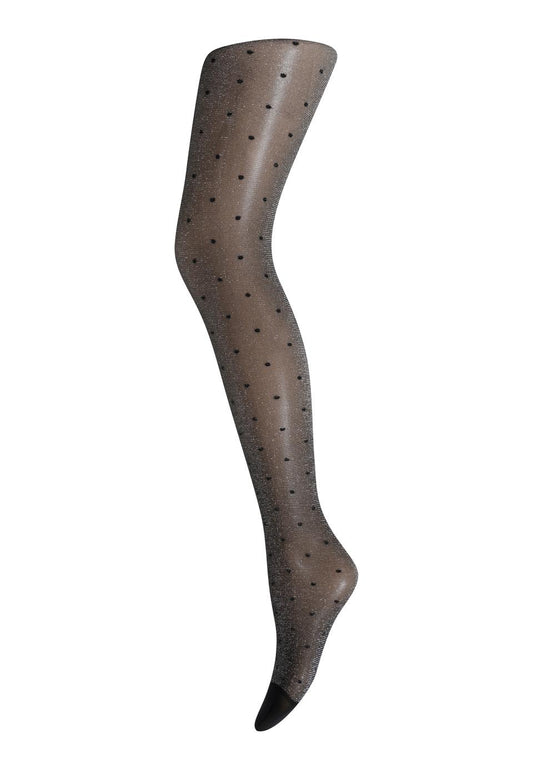 Fay Pantyhose Black Silver - OS