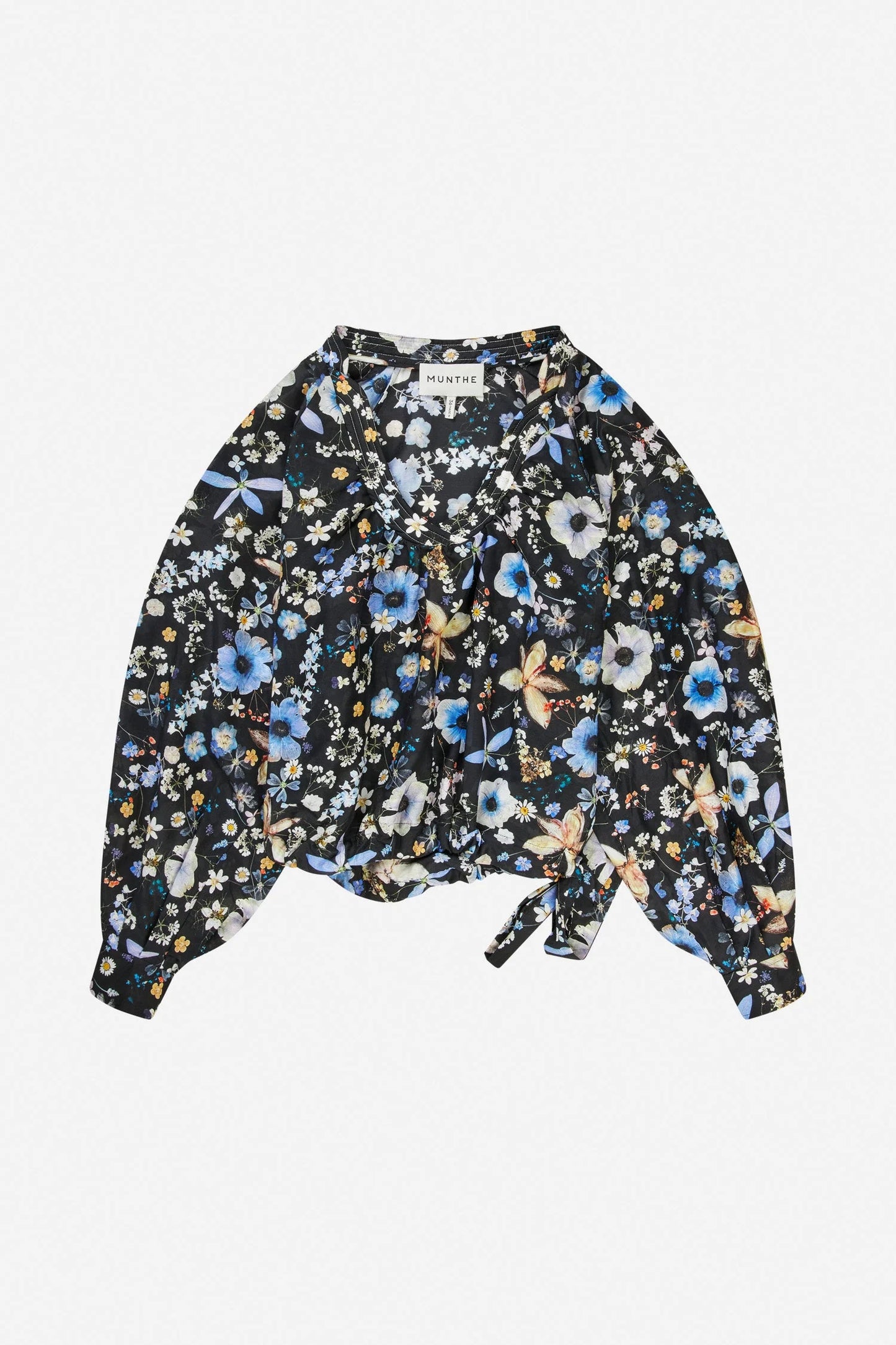 Fern Floral Blouse Black