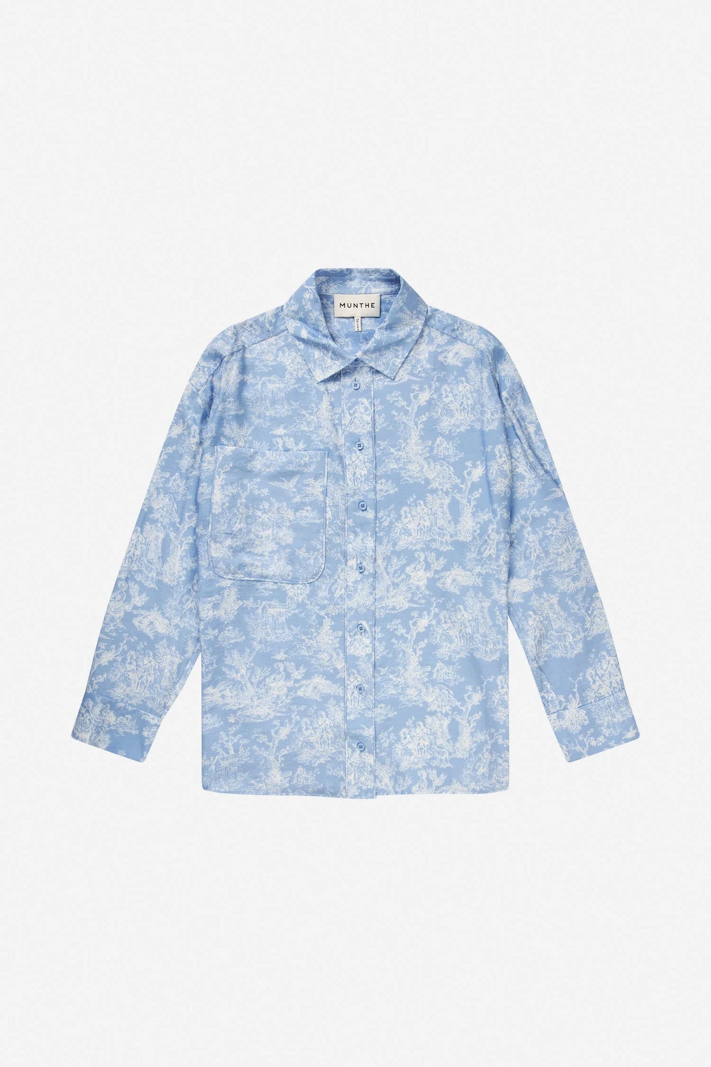 Filius Printed Shirt Light Blue