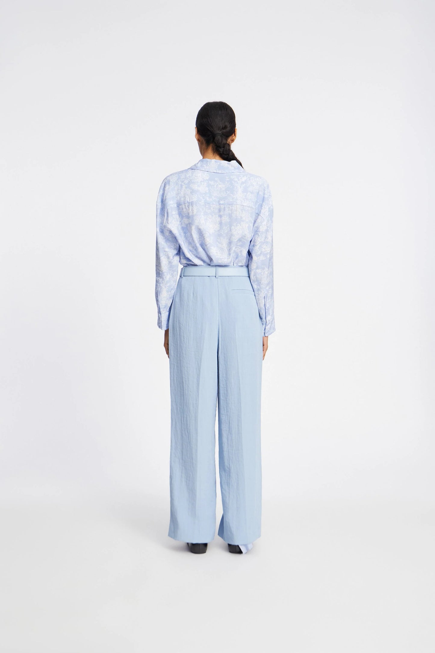 Filius Printed Shirt Light Blue