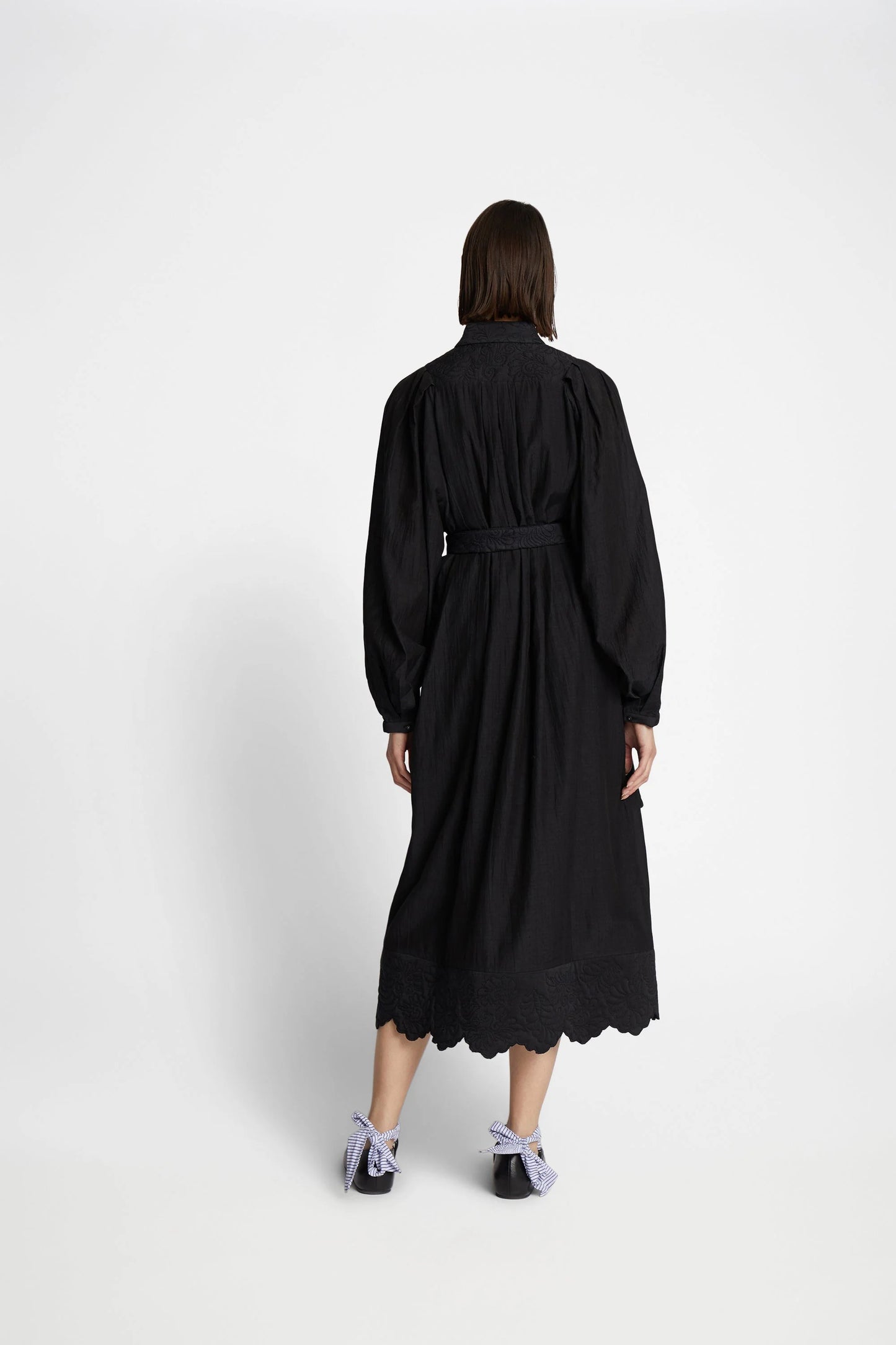 Fonxo Embroided Dress Black