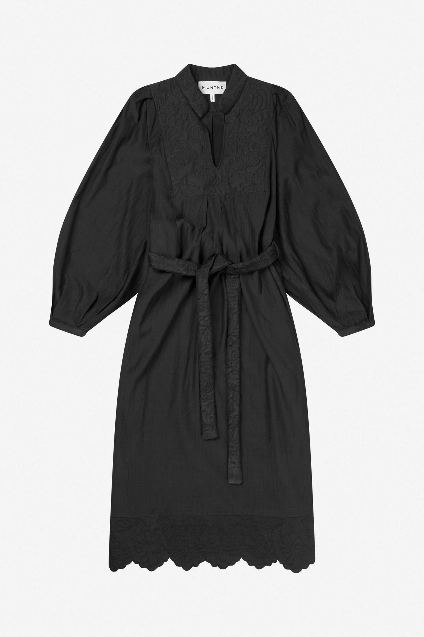 Fonxo Embroided Dress Black