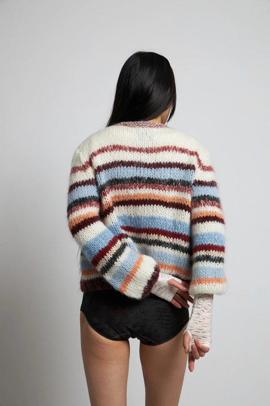 GABI Knitted Cardigan 902 CHALK MULTI