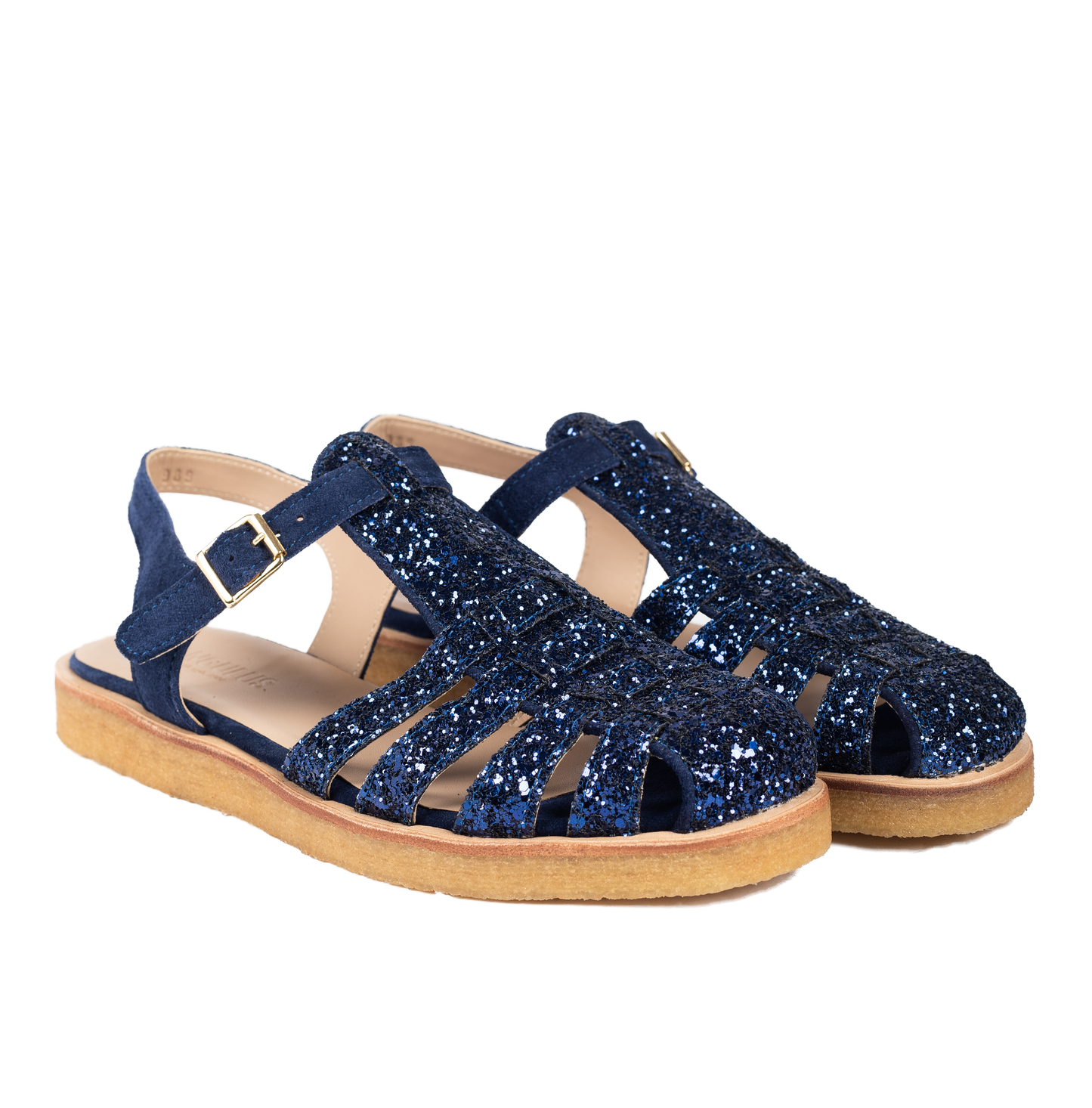 Glitter Fisherman style Sandal Midnight