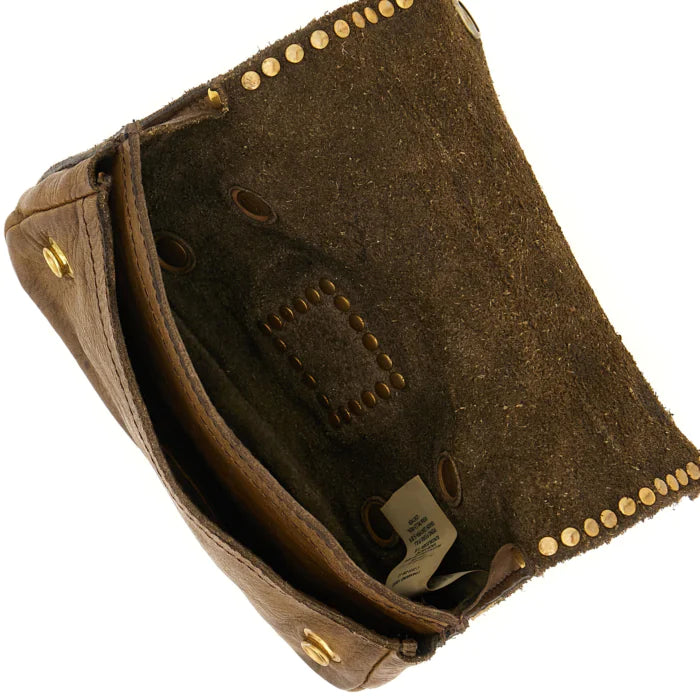 Belt/Phone Bag with Studs Olive Green