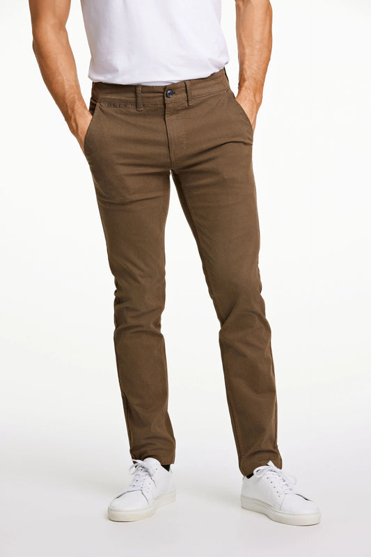 Mens Slim Fit Chino Brown