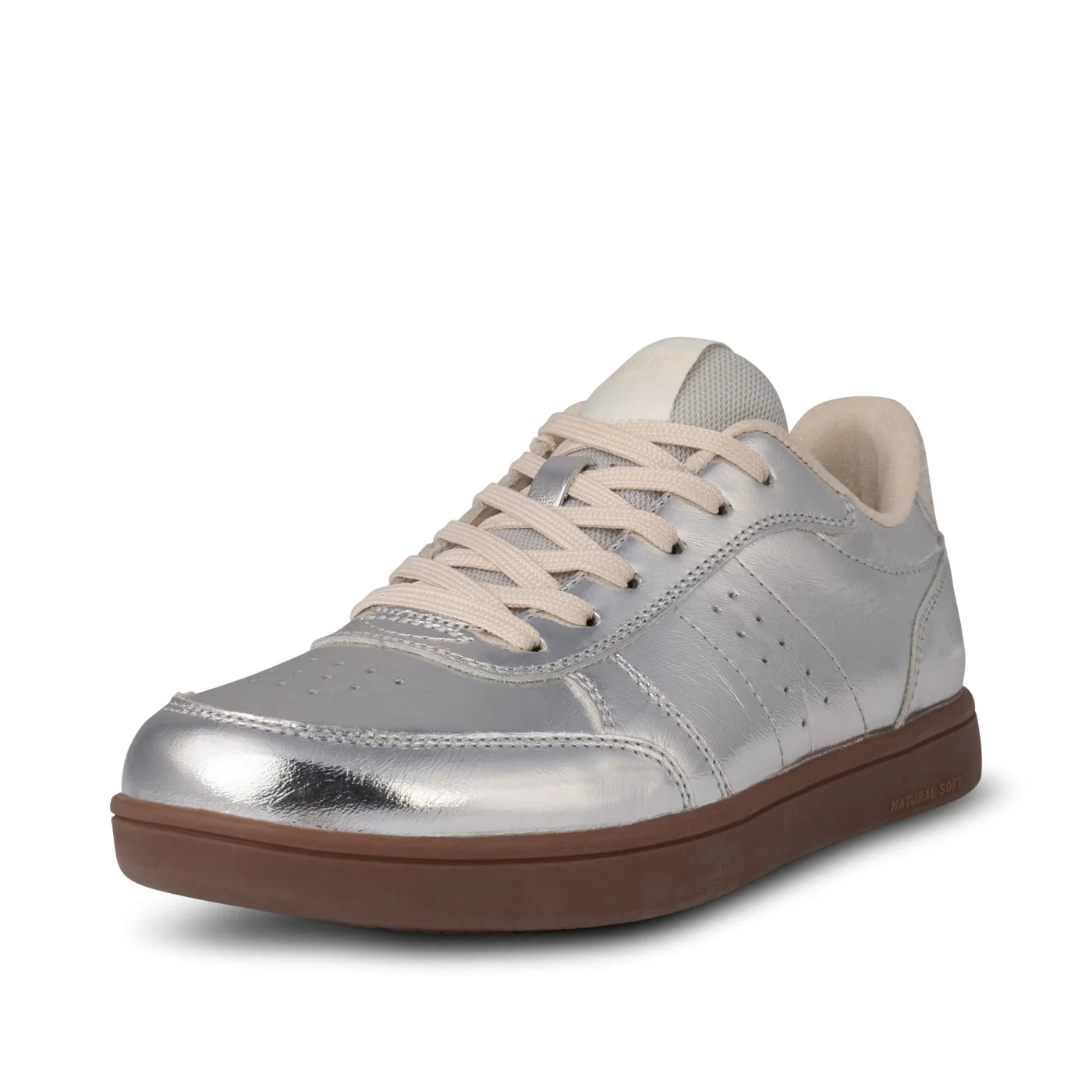 Bjork Metallic Leather Sneaker Silver