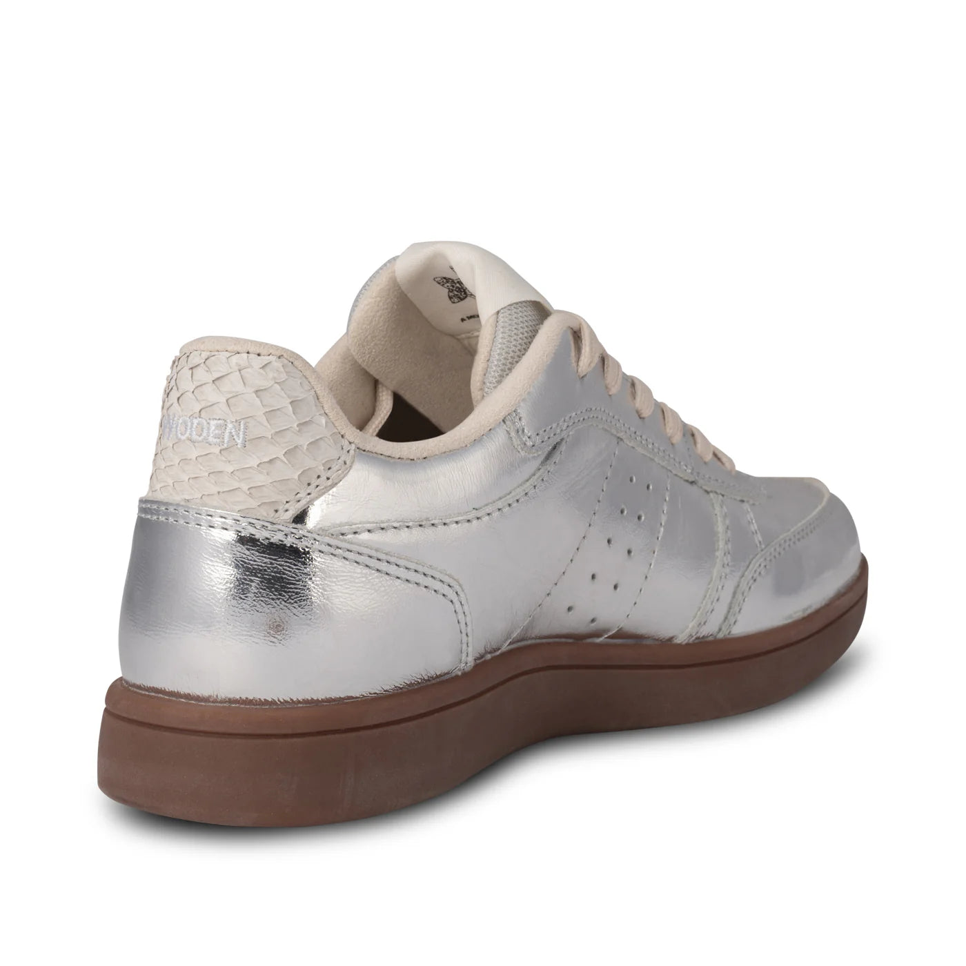 Bjork Metallic Leather Sneaker Silver