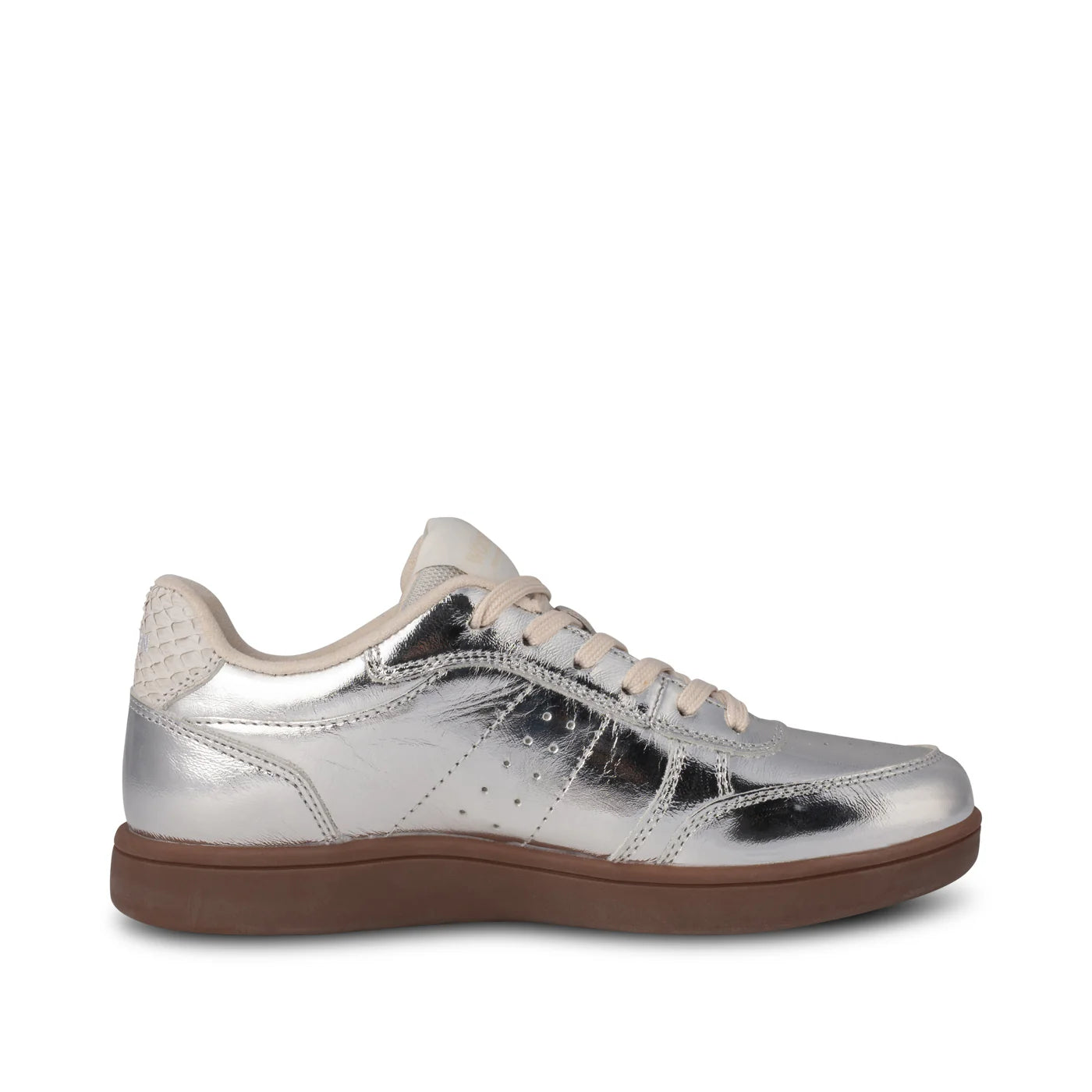 Bjork Metallic Leather Sneaker Silver