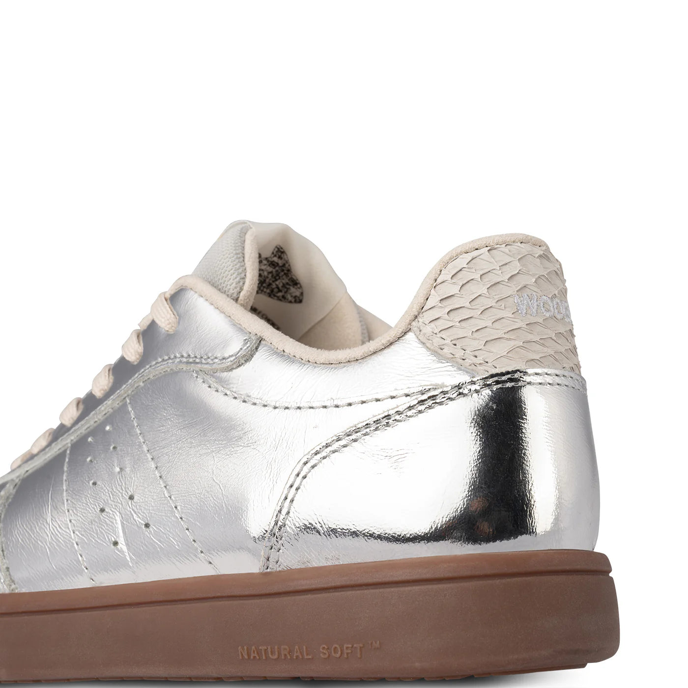 Bjork Metallic Leather Sneaker Silver