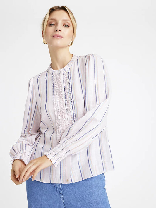 Cana Striped Shirt Soft Pink