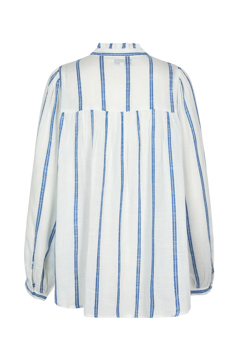 Cara Stripe Shirt Neon Blue