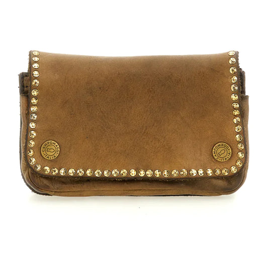 Belt/Phone Bag with Studs Olive Green