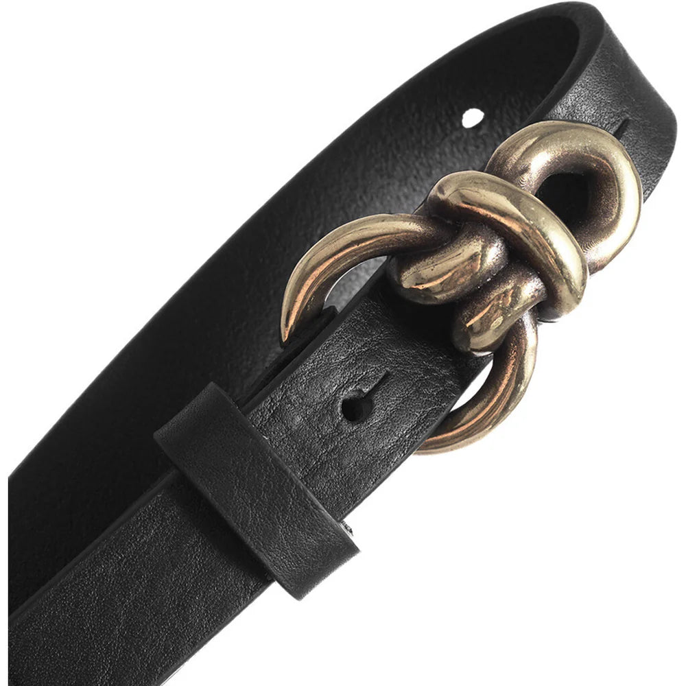 16332 - Narrow Leather Dress Belt