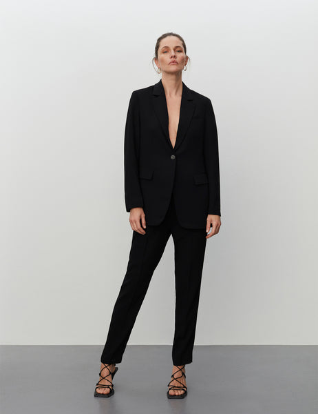 Hector Classic Gabardine Blazer Black – nelle-dk