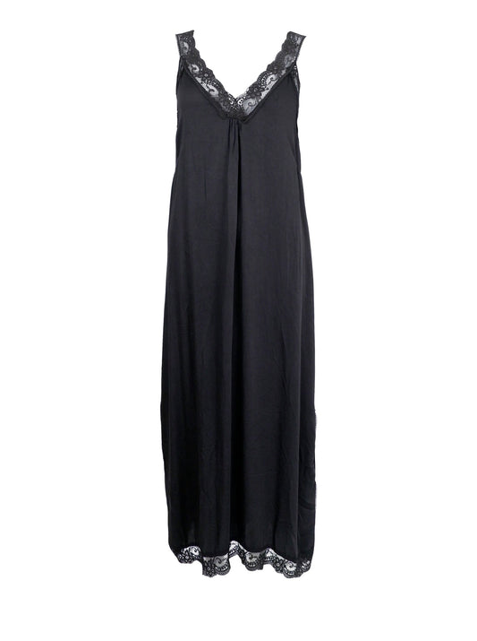 BCBeate Long Lace Dress - Vintage Dyed Black