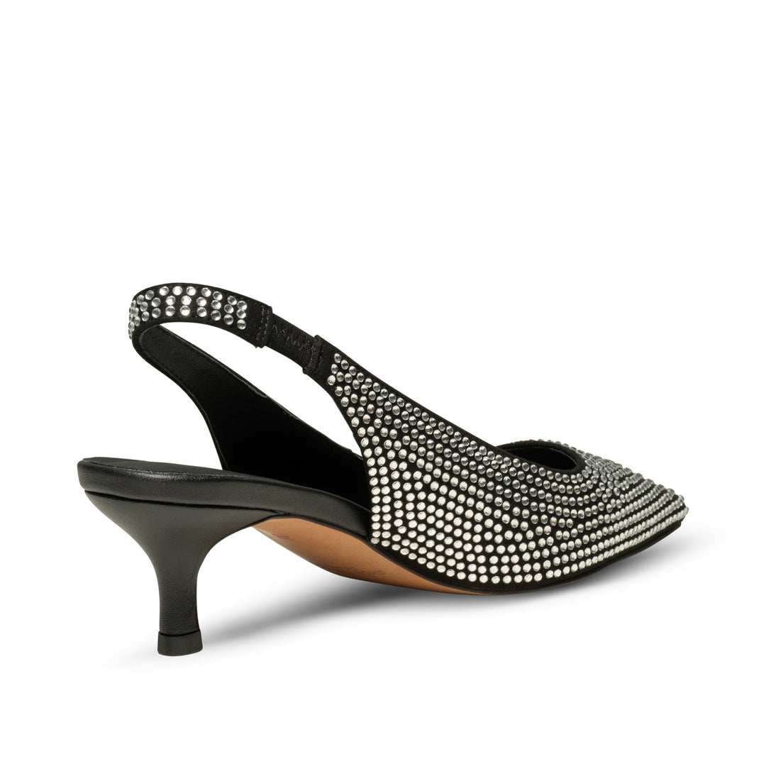 Maxine Slingback Shoe Silver & Crystal