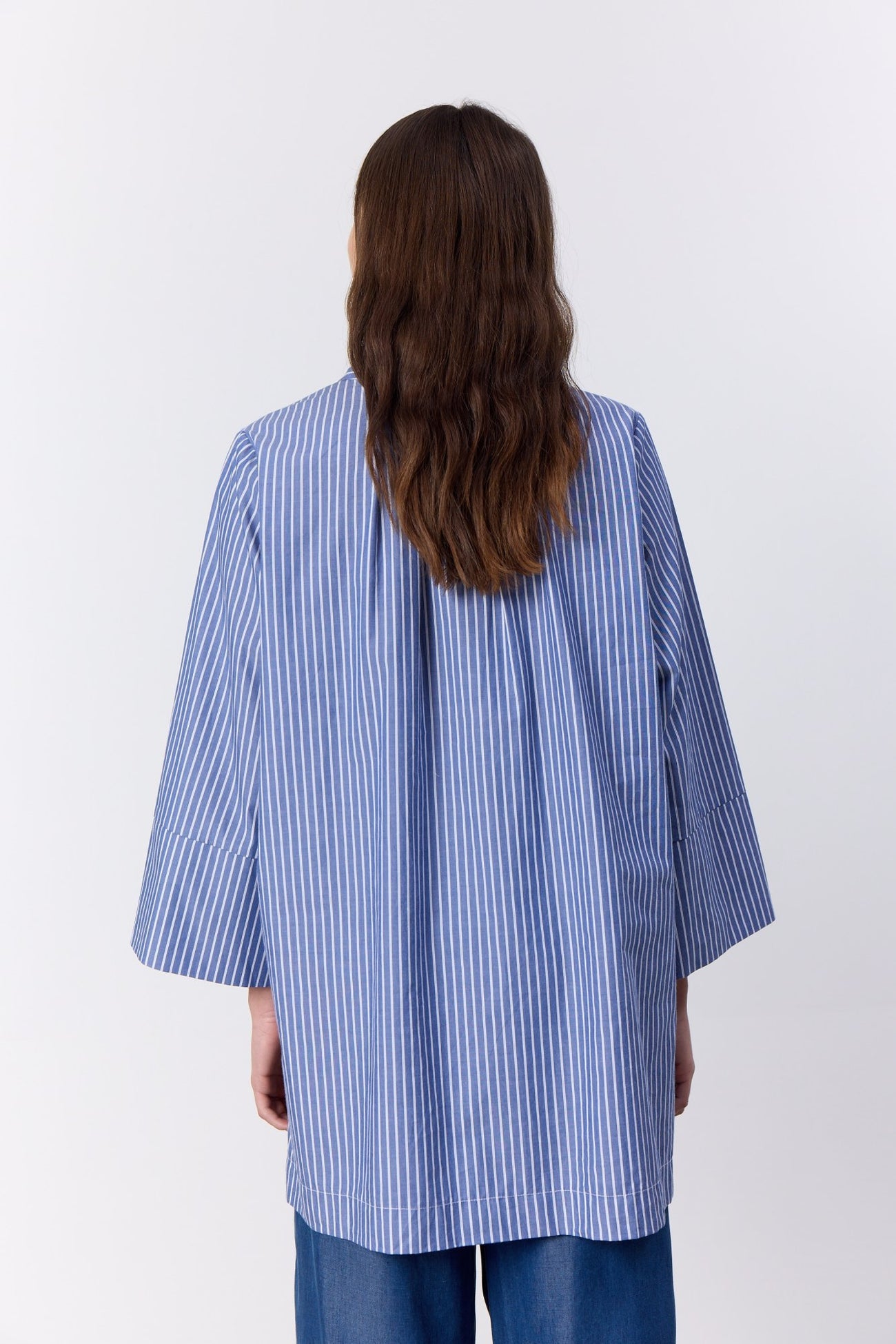 LR-Harlie 2 Long Stripped Shirt Blue