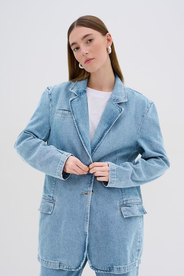 JaydaMW 165 Denim Blazer Medium Blue Wash