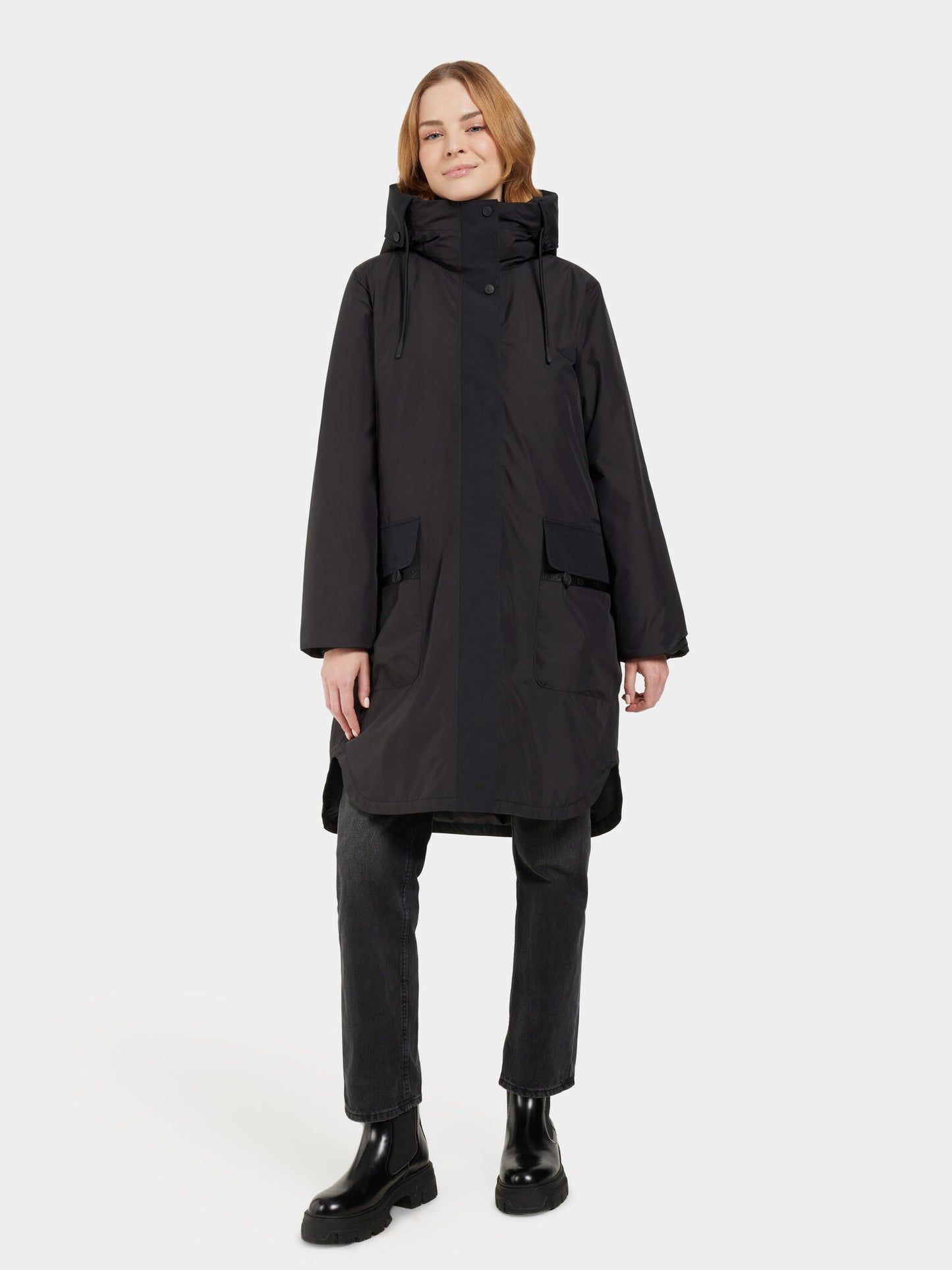 Aiko WNS Parka Coat Black