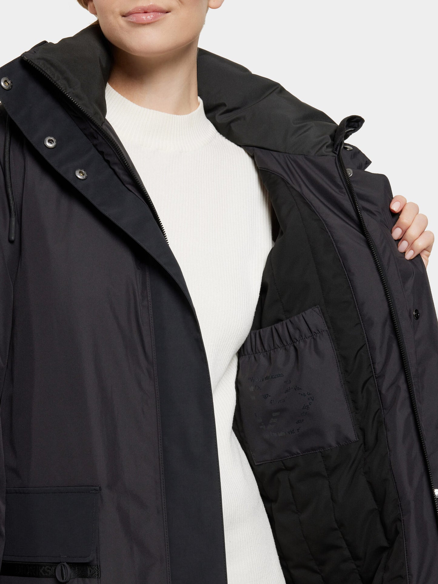 Aiko WNS Parka Coat Black