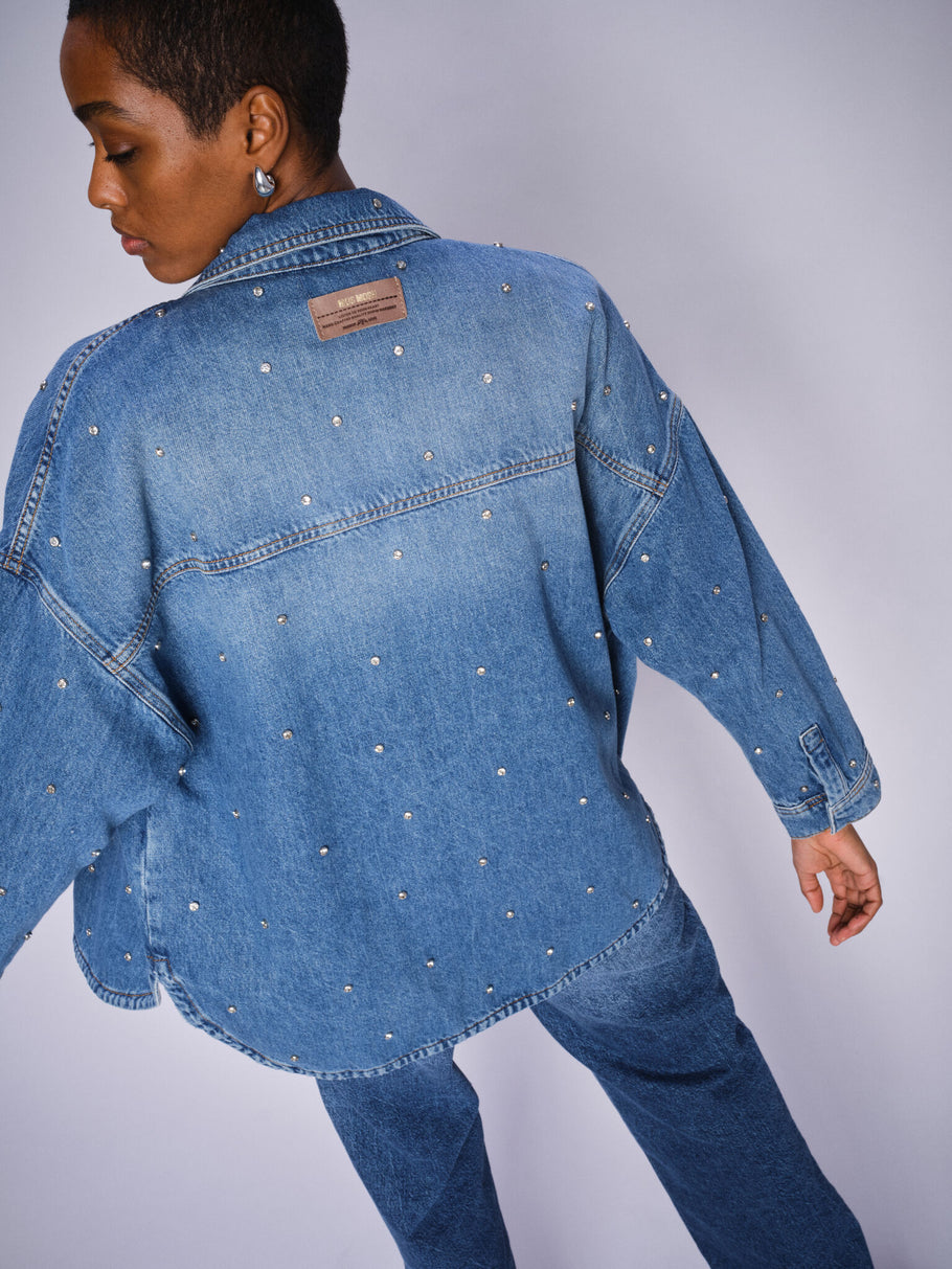 MMEmme Marine Denim Shirt Mid Blue