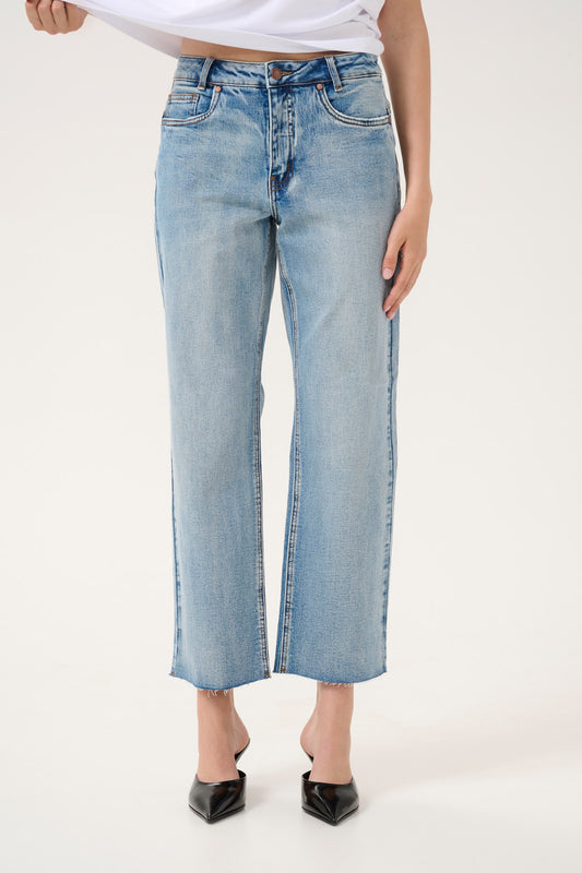 DangoMW High Straight Jeans Light Blue