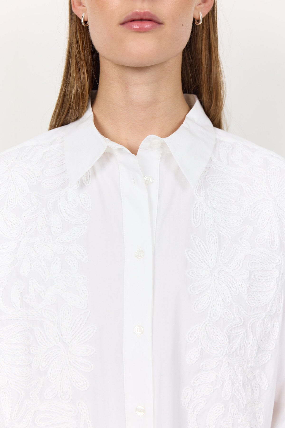 LR-Karol 1 Detailed Shirt White