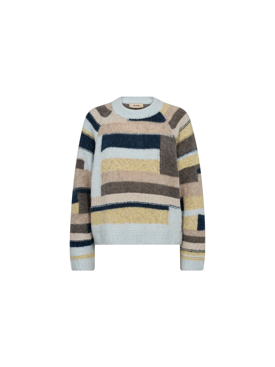 MMDaya Patch Knit Jumper Skyway