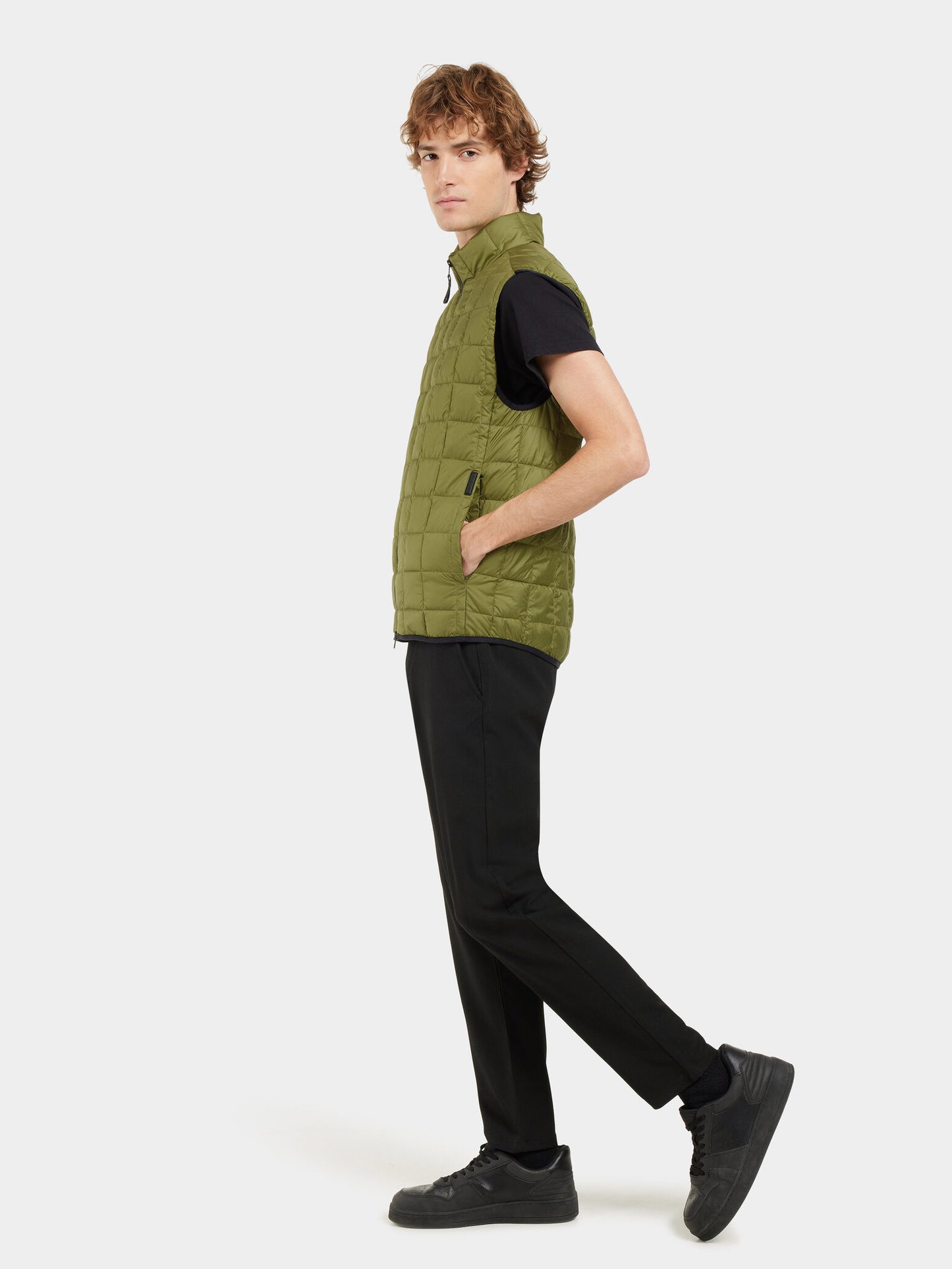 Mens - Samuel Padded Vest Duffle Green