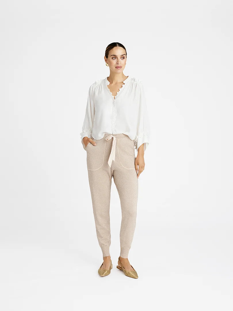 Justine Knit Pants Champagne