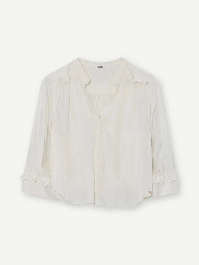 Sira Lace detailed Blouse Ivory