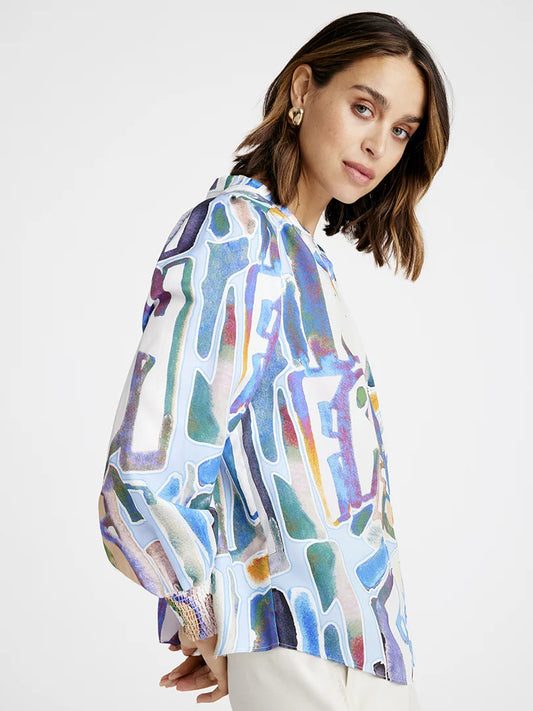 Sofina Printed Shirt Multi/Blue