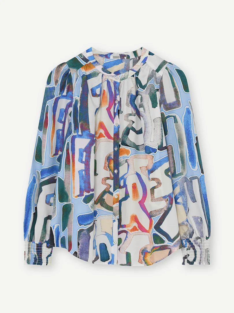 Sofina Printed Shirt Multi/Blue