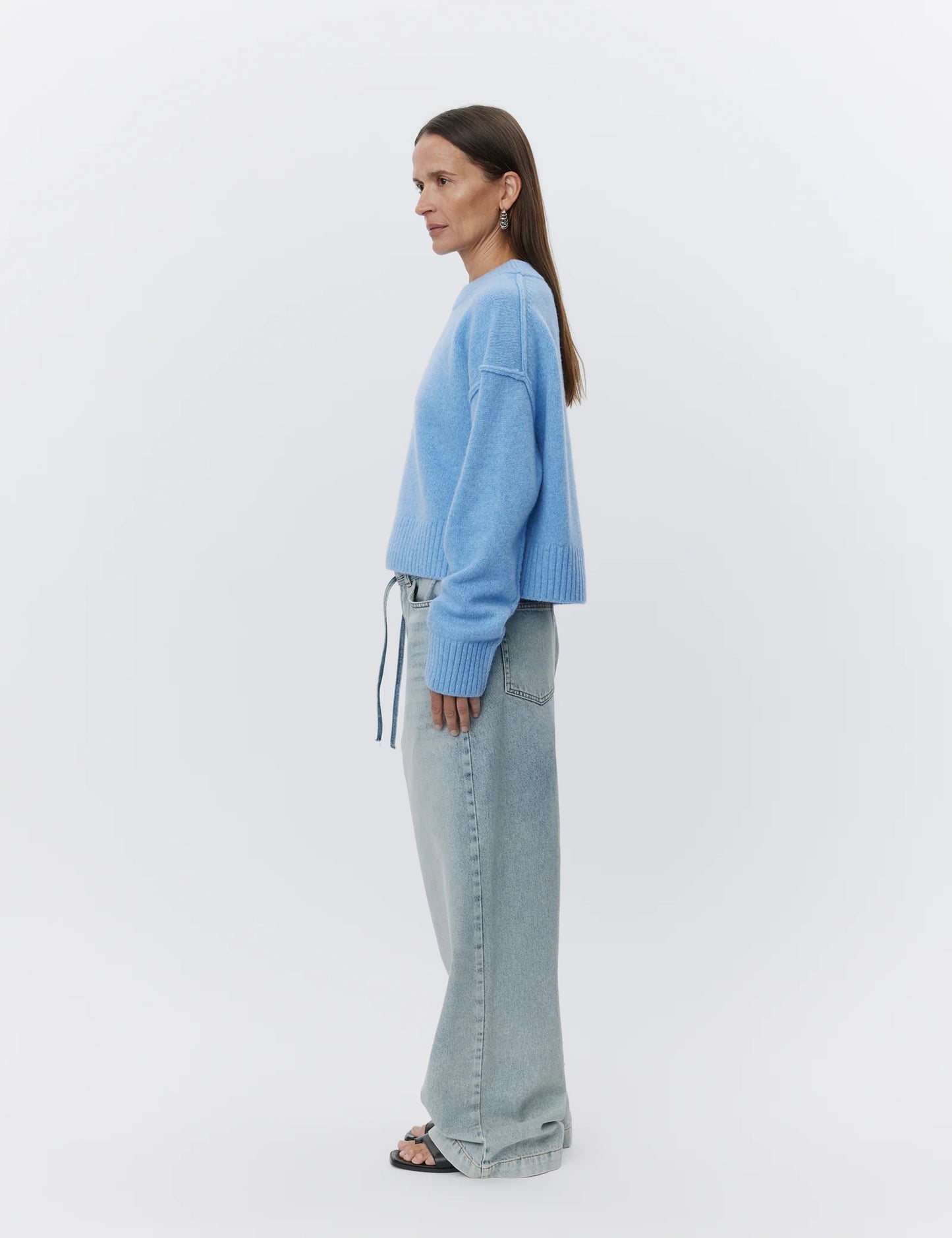 Ulrikke - Soft Lamb Knitwear Blue Melange