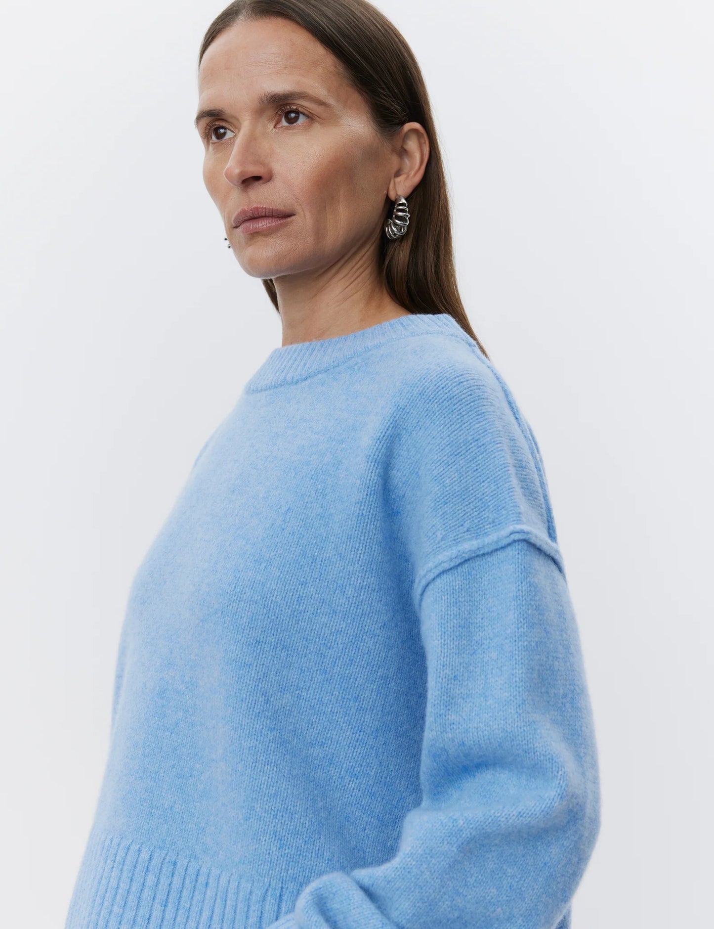 Ulrikke - Soft Lamb Knitwear Blue Melange