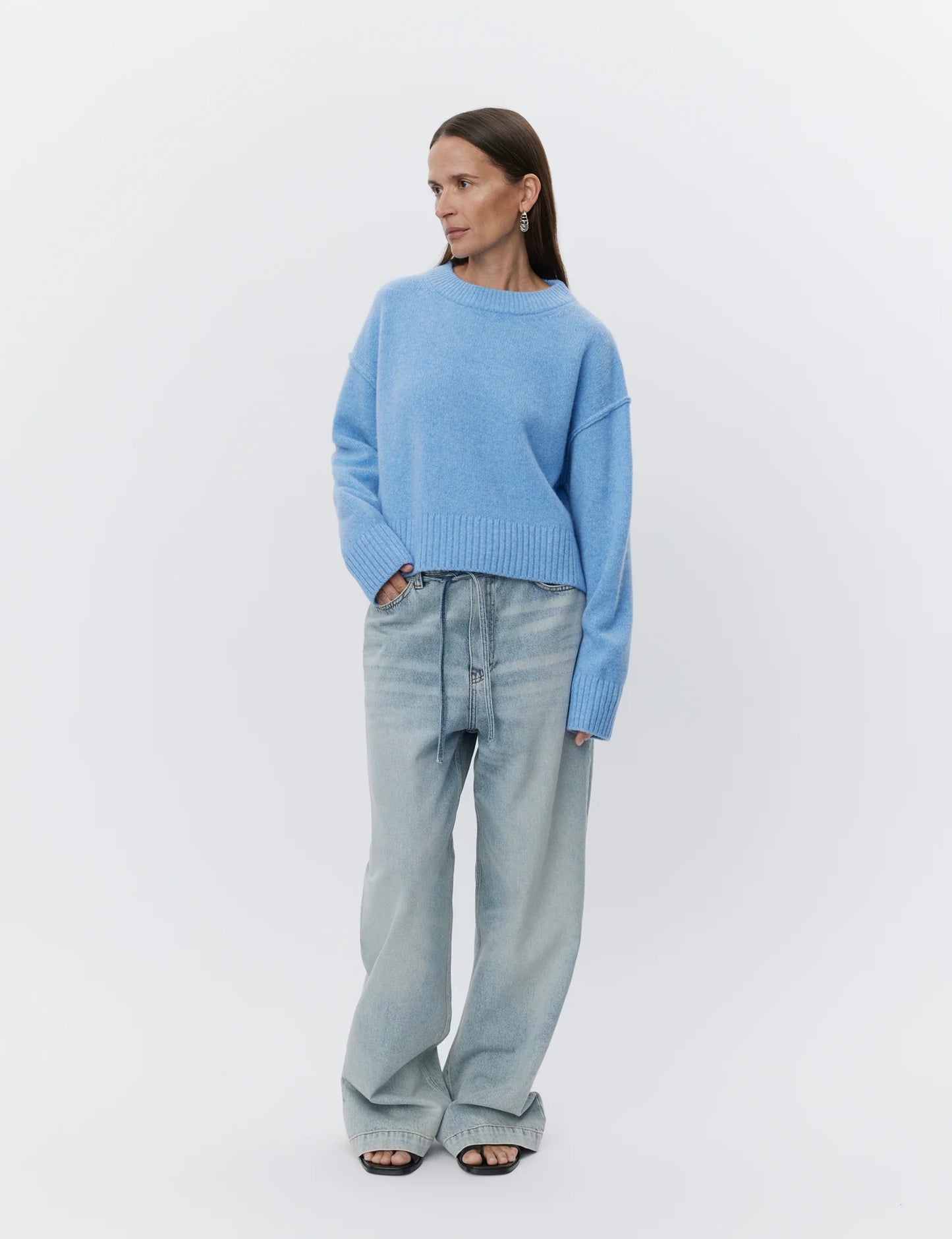 Ulrikke - Soft Lamb Knitwear Blue Melange