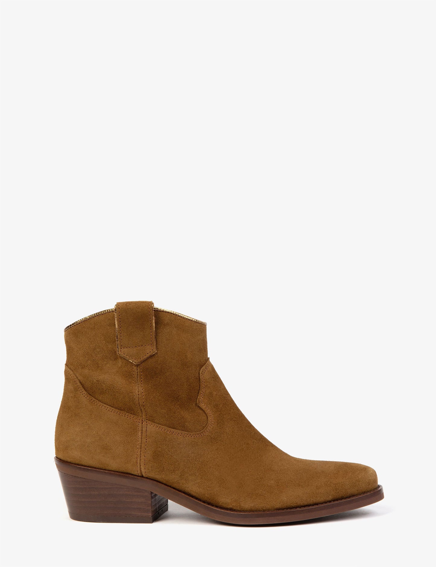 Cassidy Suede Cowboy Boot Tan