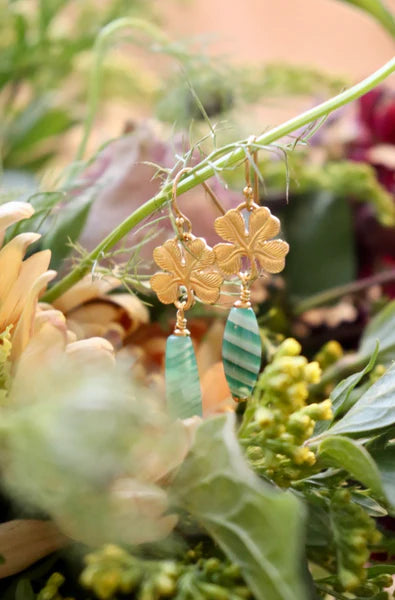 Pico Fifi Earring Green Agate